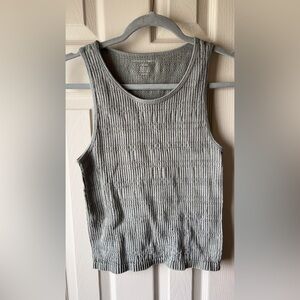 Sage green Medium Ribbed Tank Top
